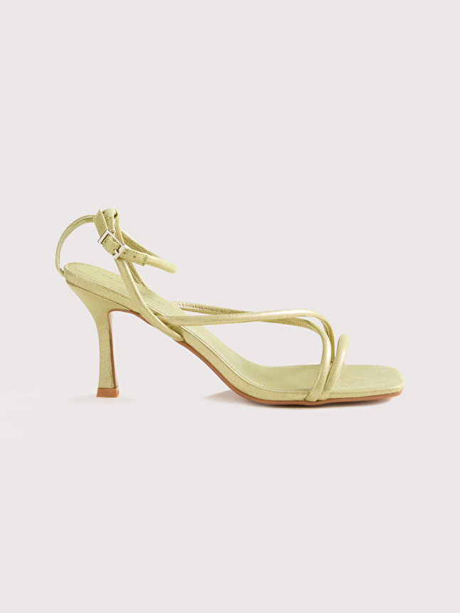 Sandales à talons irisées