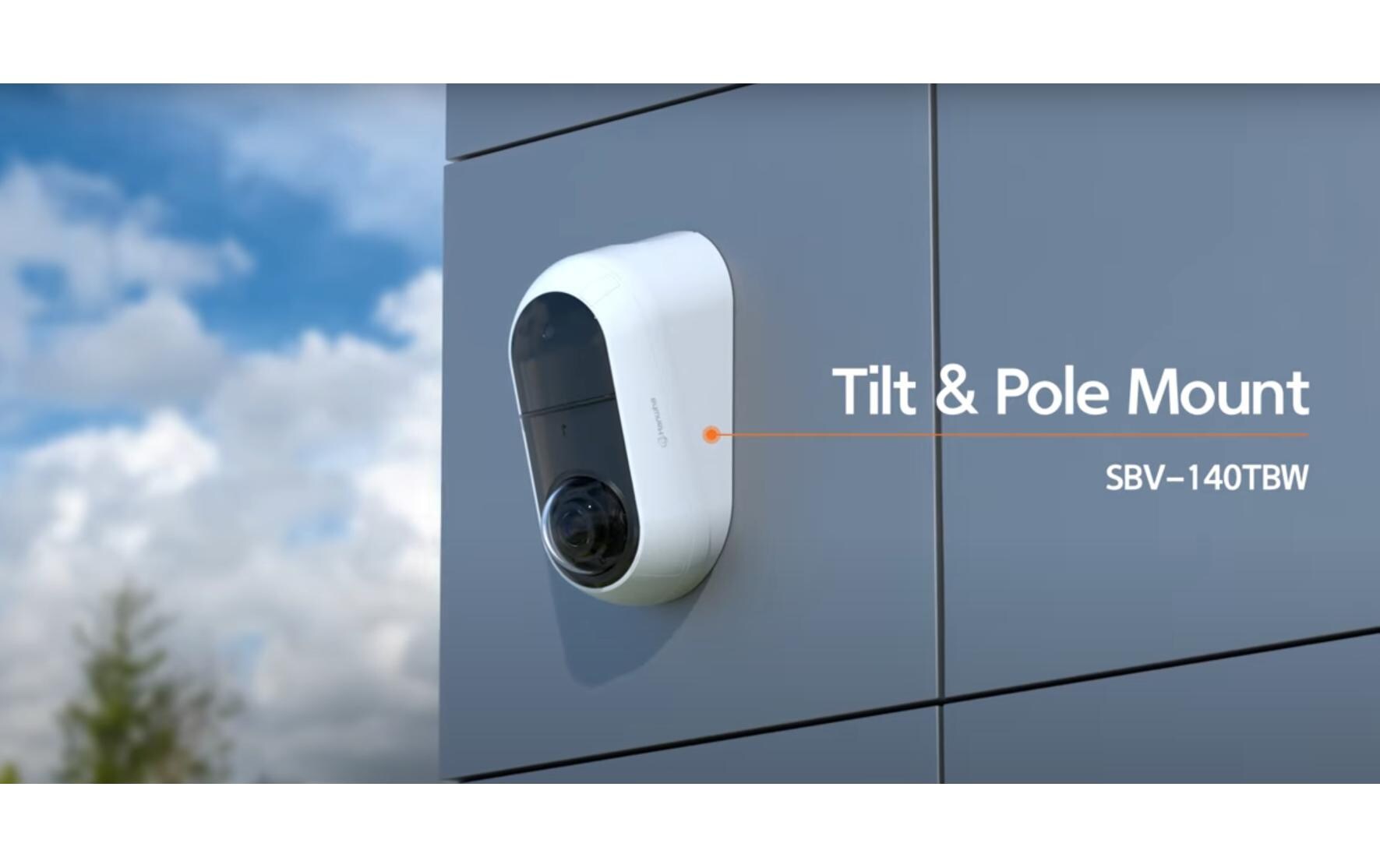 Kamerahalterung SBV-140 TBW Weiss 1 StückKipp-Wand-Masthalterung für Netzwerkkamera TNV-C8011RW