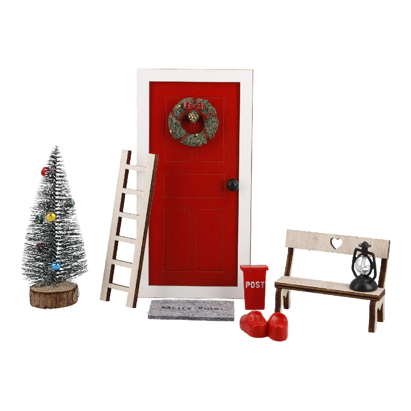 Wichteltür-Set, rot