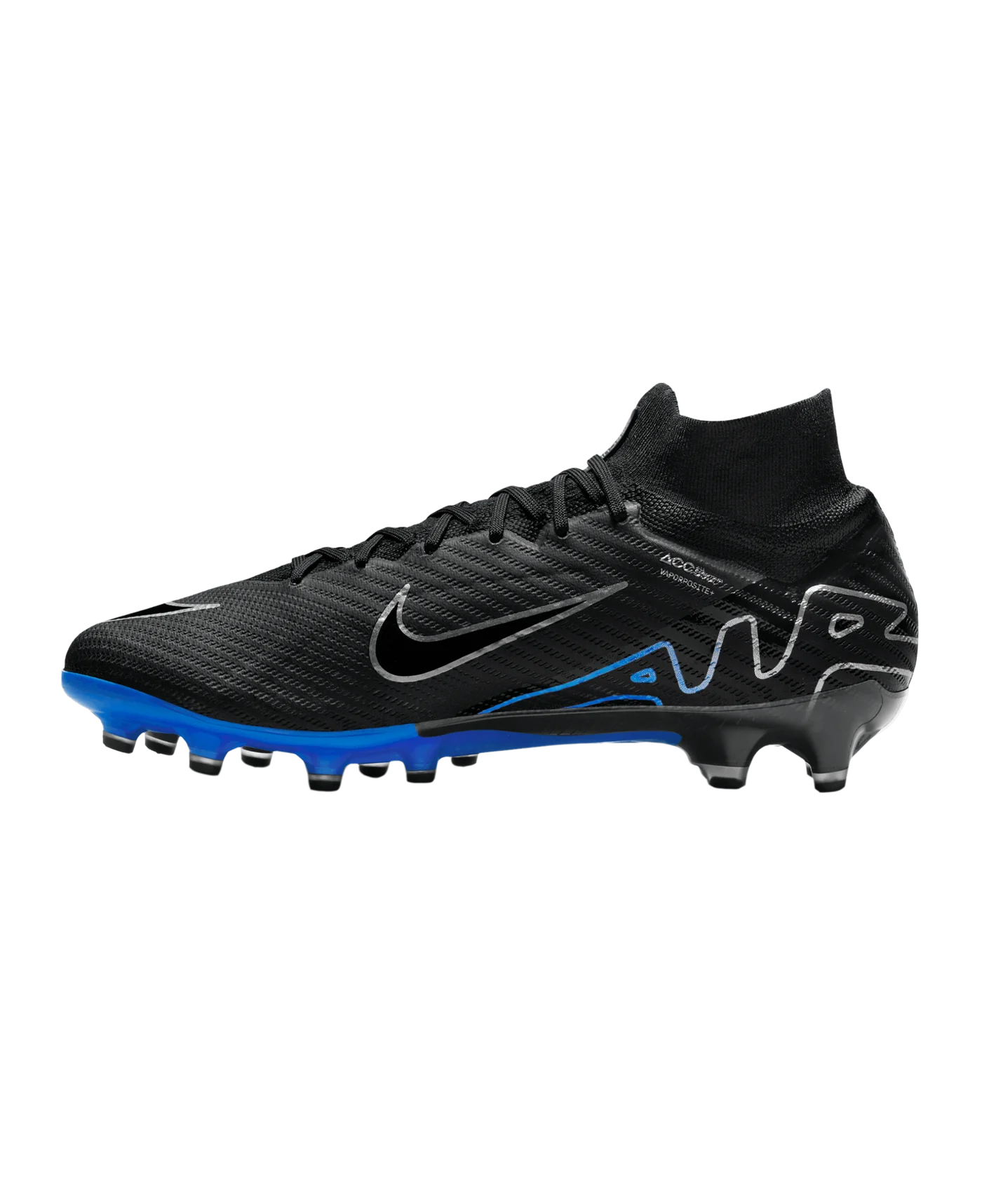 Nike Air Zoom Mercurial Superfly IX Elite AG-Pro Shadow Schwarz Silber Blau F040
