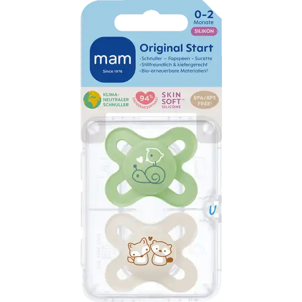 Original Pure Start Schnuller 0-2 Monate, 2er Set
