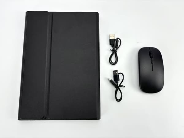 INF Bluetooth-tastatur og -mussett for Samsung Galaxy Tab S6 Lite 10,4 tommer - klassisk svart