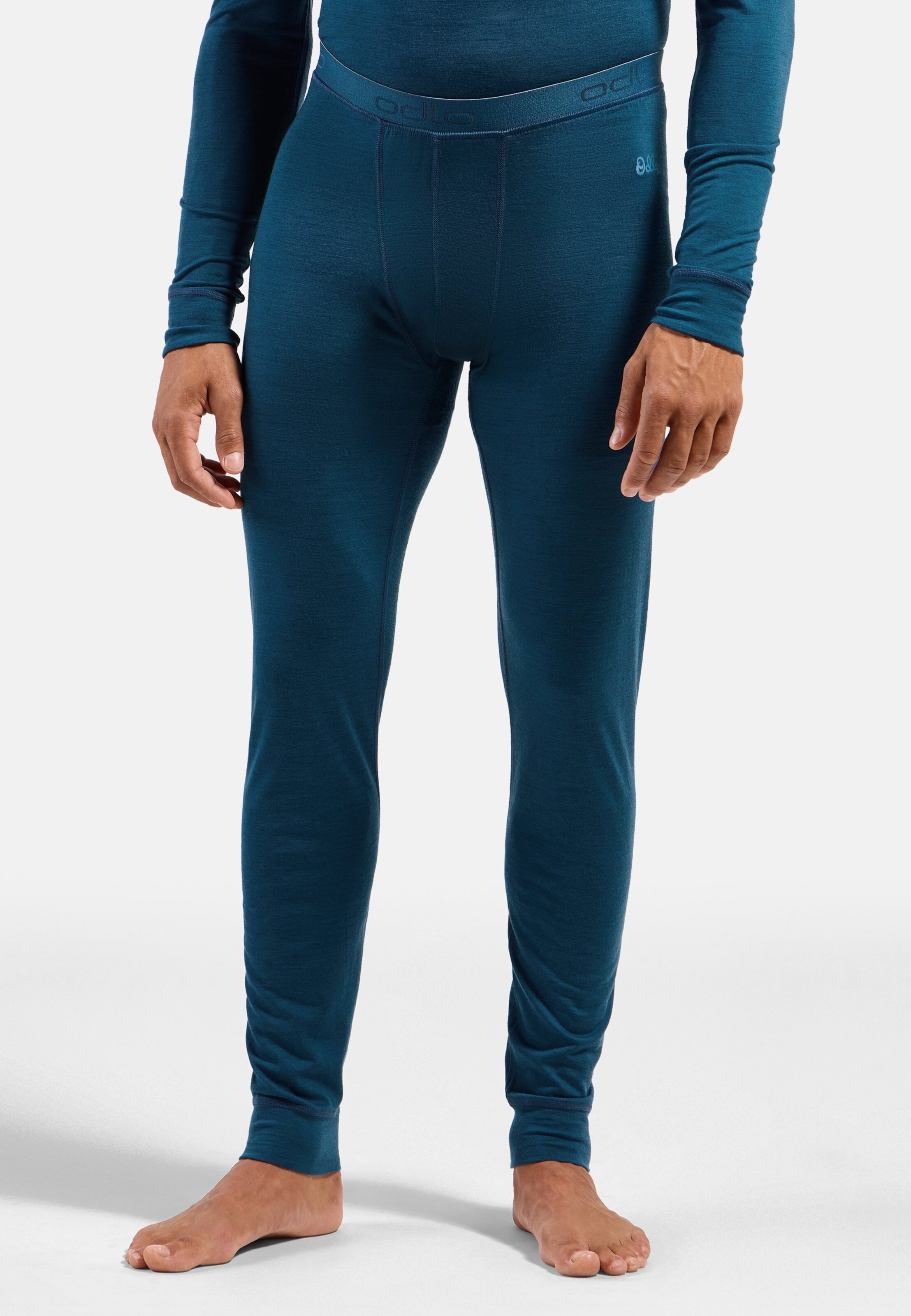 Natural Merino 200 Base layer Set in blue wing teal - blue ashes