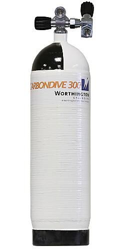 CARBONDIVE - BOUTEILLE CARBONE 12L +ROBINET 300B 2 SORTIE