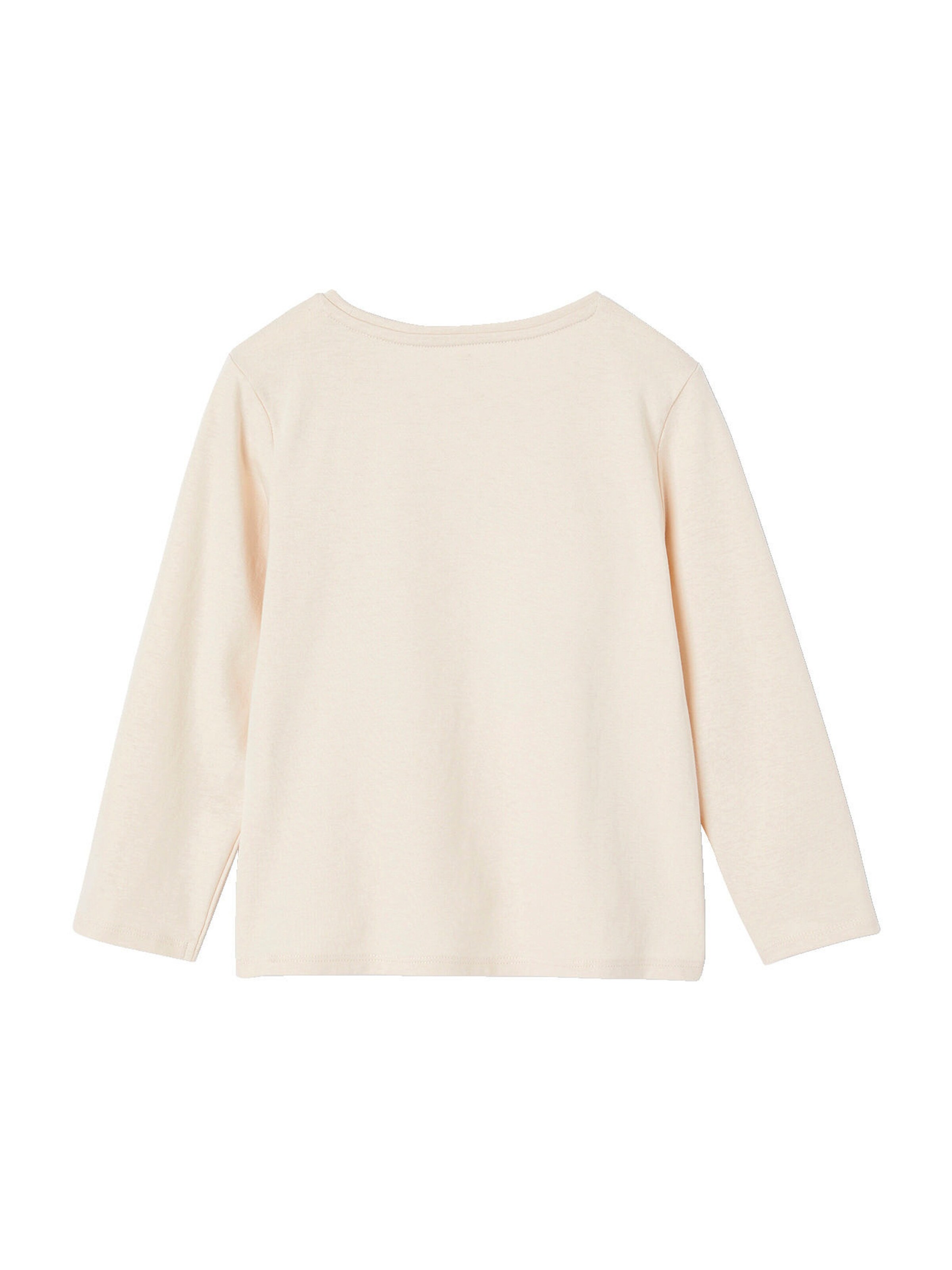 Vertbaudet Mädchen Shirt mit Messageprint BASIC wollweiß kirschen