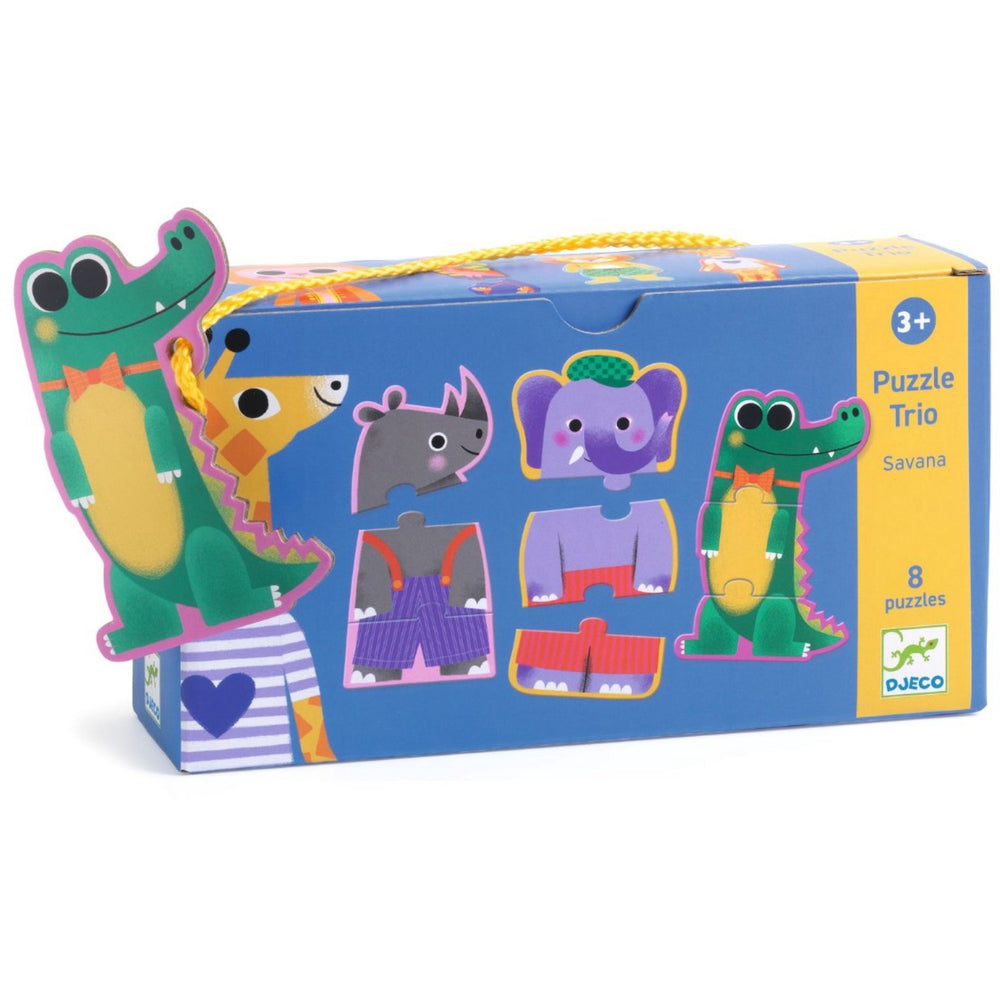 Køb Djeco Puzzle Trio, Junglen