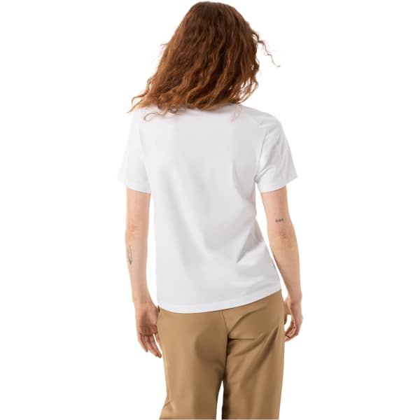T-shirt randonnée ARC'TERYX KRAGG SL COTTON EMBLEM CREW SS W WHITE LIGHT