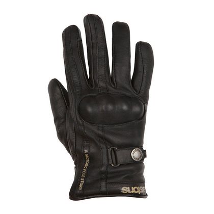 Gants Helstons TINTA HIVER CUIR - Noir