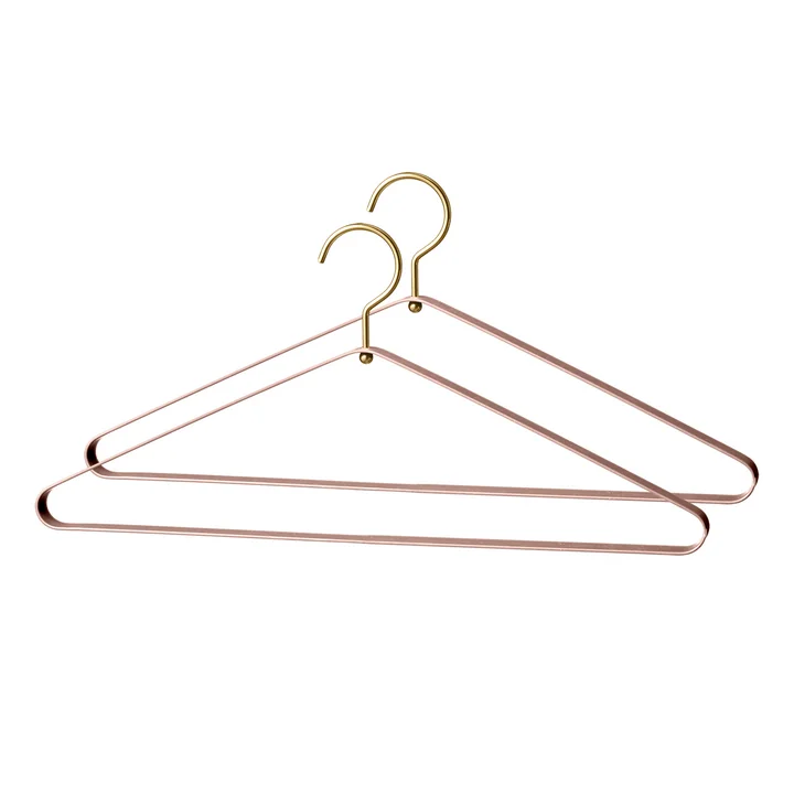 AYTM - Vestis Kleiderbügel, taupe / gold (2er-Set)
