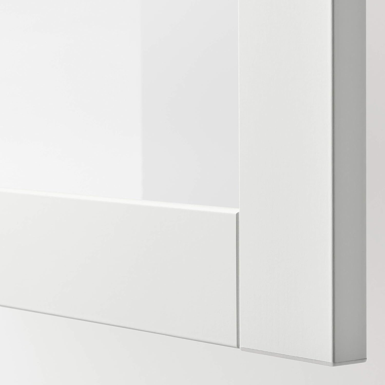 IKEA BESTÅ Aufbewahrungskombination mit Glastüren, 120 x 42 x 193 cm, weißes Lappviken/Sindvik weißes Klarglas