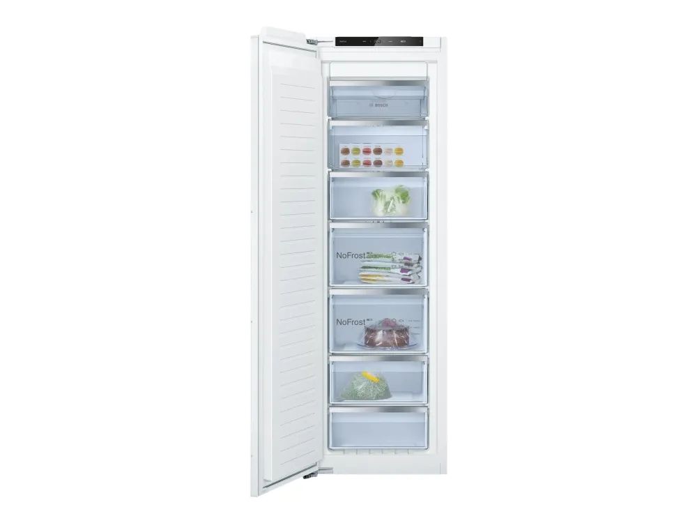 Bosch Serie | 6 GIN81ACE0 - Fryser - stående - til indbygning - niche - bredde: 56 cm - dybde: 55 cm - højde: 177.5 cm - 212 liter - Klasse E