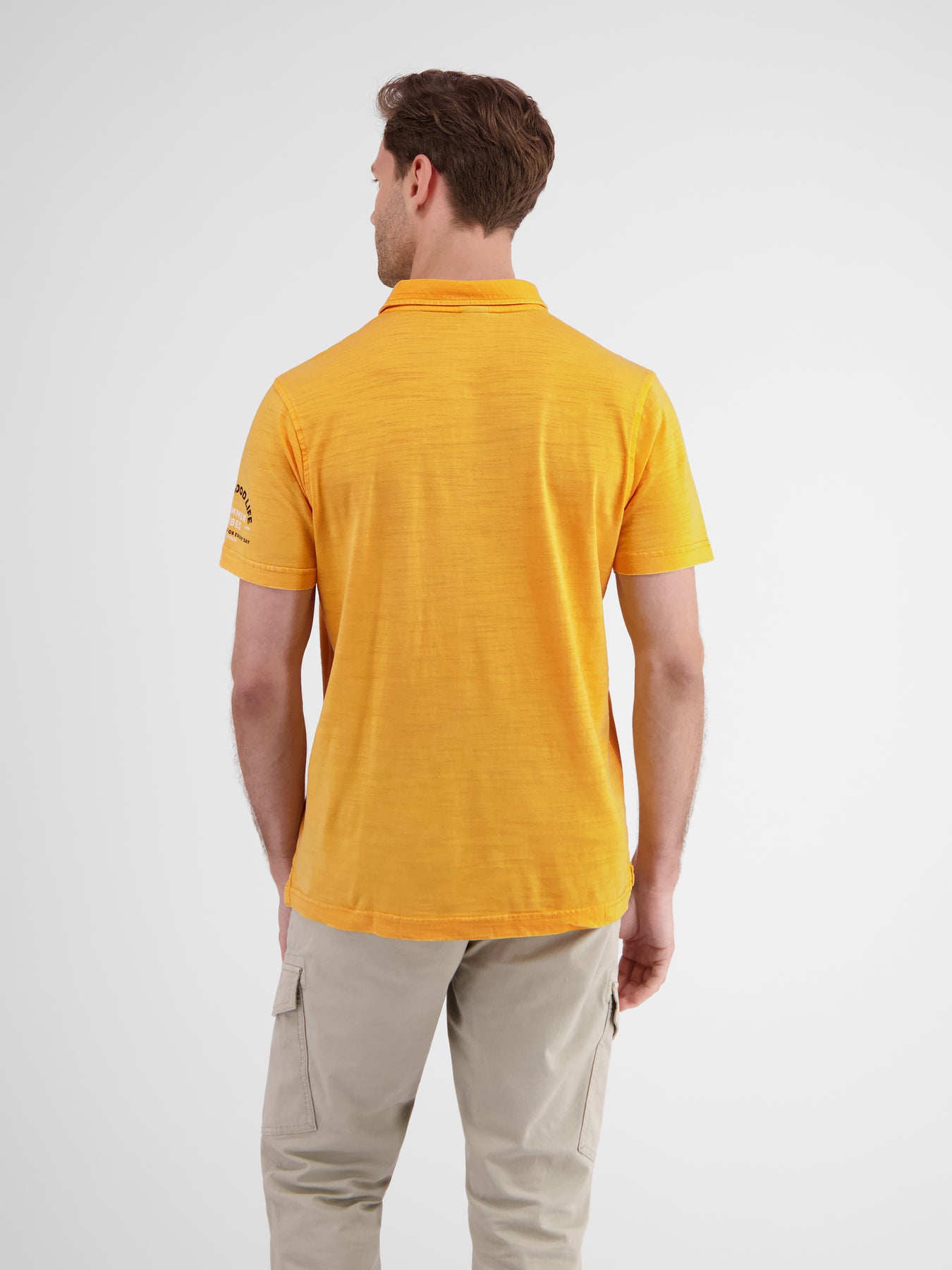 Poloshirt in weicher, gewaschener Jerseyqualität