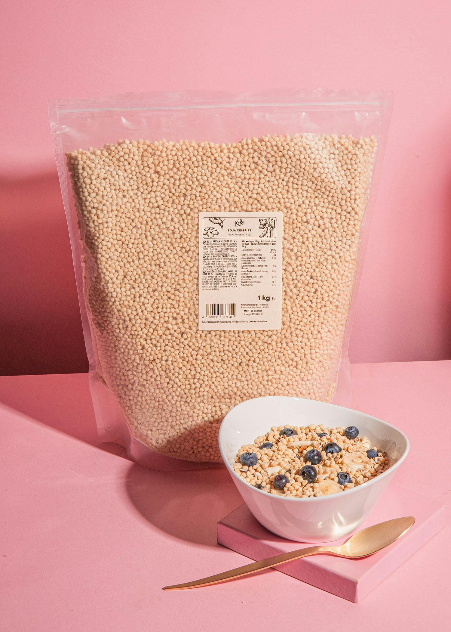 Soja Protein Crispies 60 % 1 kg