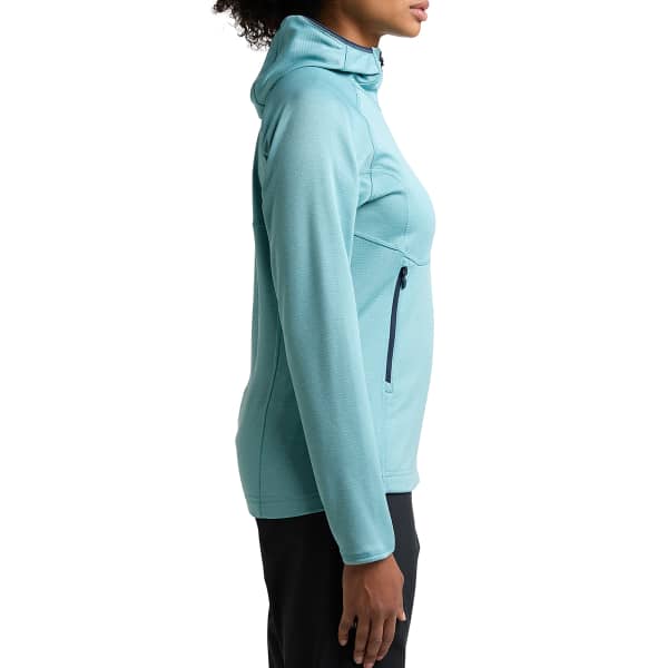 Veste polaire randonnée HAGLÖFS SKUTA HOOD W FROST BLUE