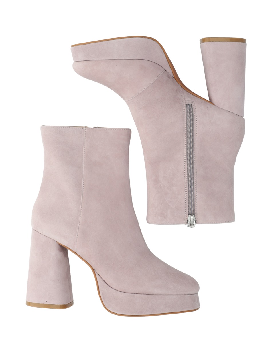 Veloursleder Stiefelette