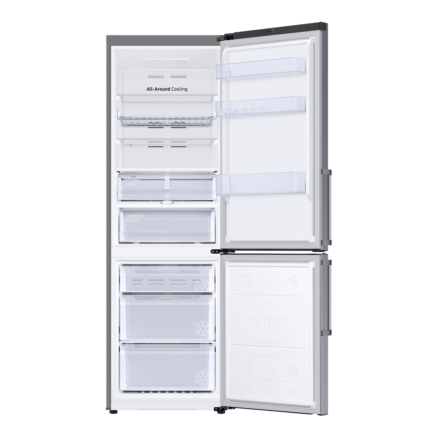 SAMSUNG Kühl-/Gefrierkombination RL34T665ES9/EG - Edelstahl - E