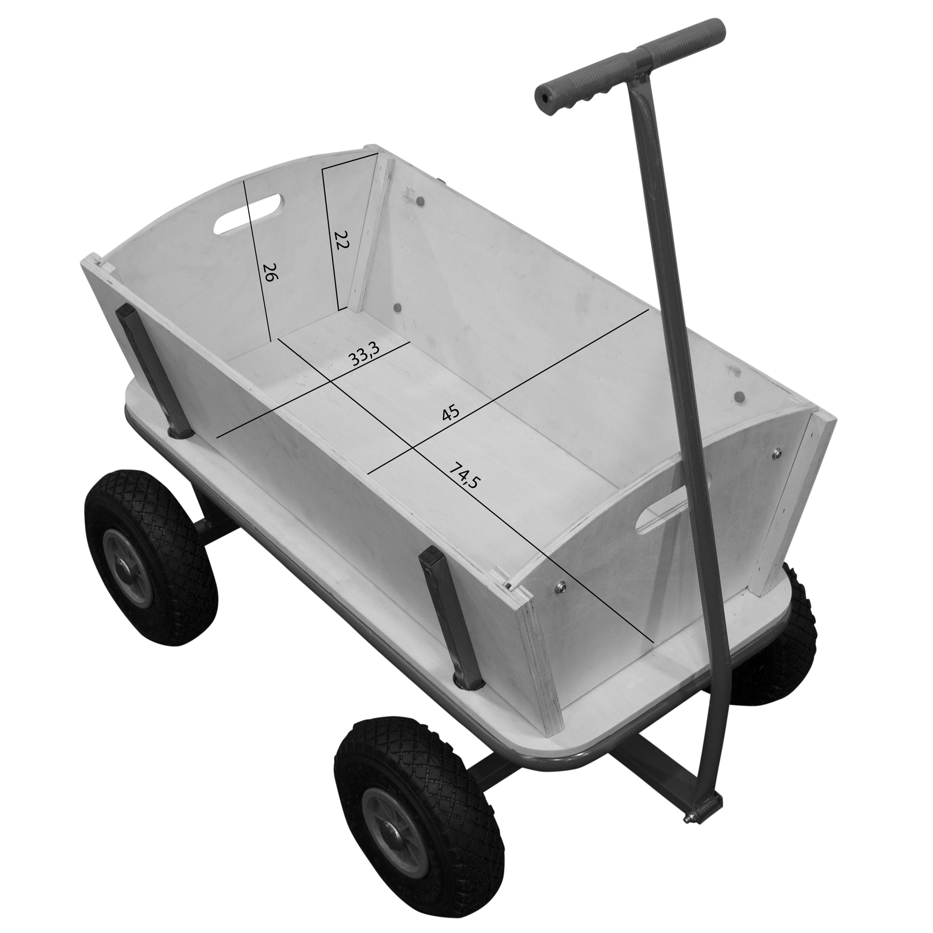 Sunny billy chariot de transport en bois