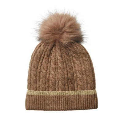 Bonnet femme Pcjohanna Hood W. Pom Pom Bc PIECES