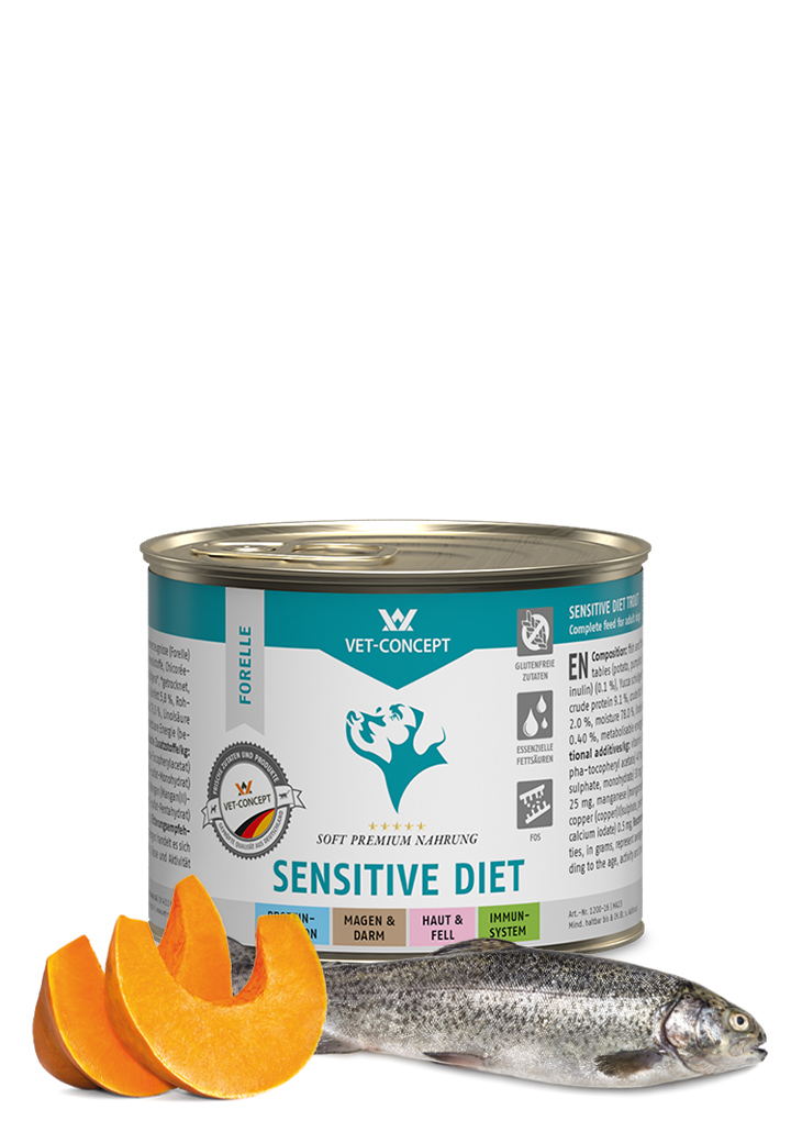 Hundemenü Sensitive Diet Forelle