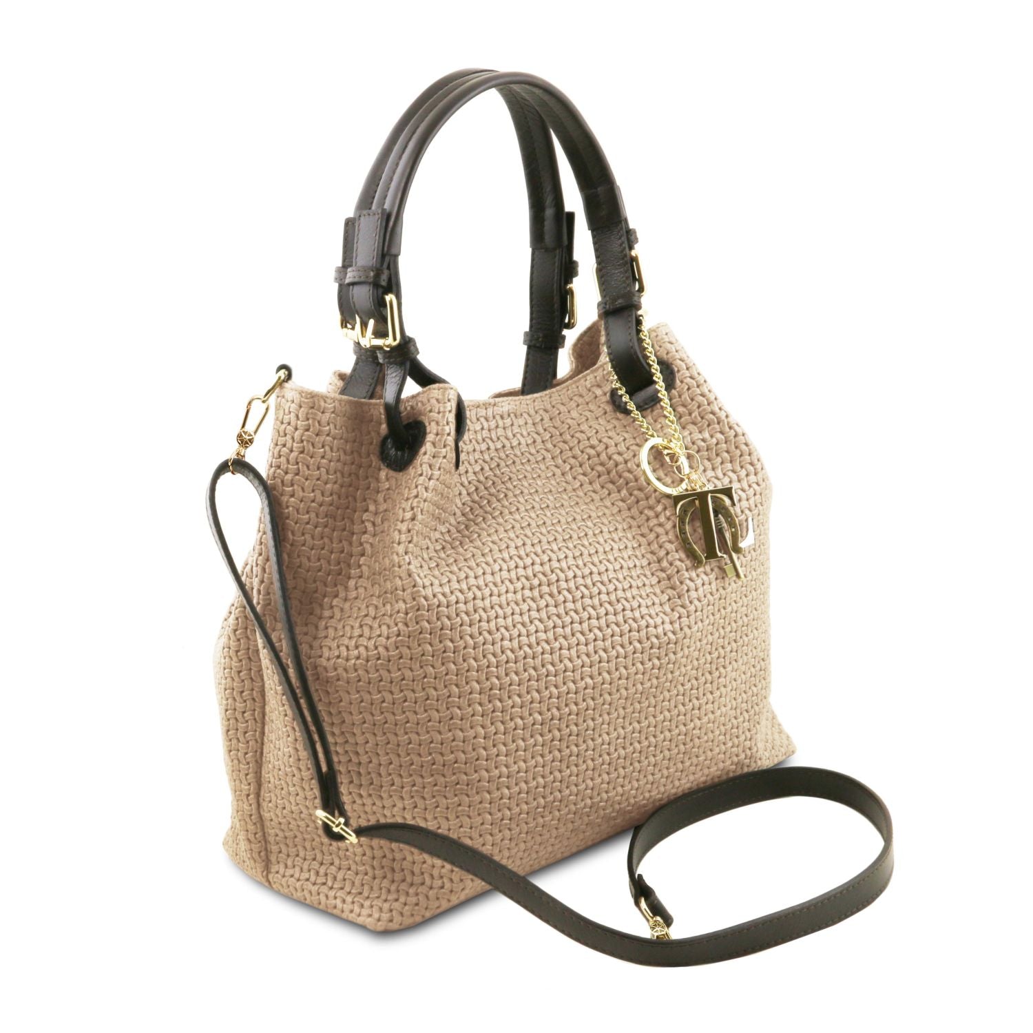 TL141573 – TL KeyLuck – Woven printed leren shopping tas