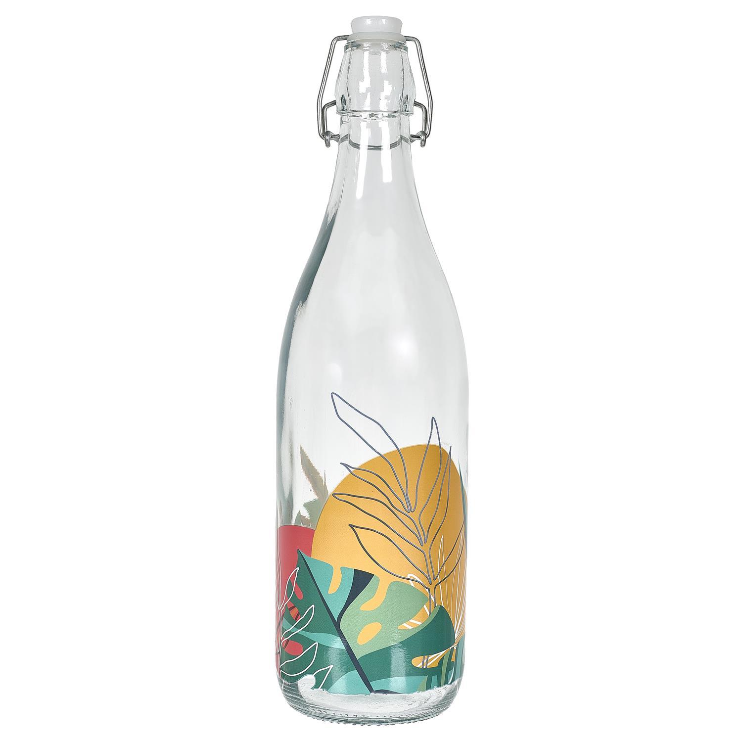 BOUTEILLE VERRE CLAPET PARADIS EXOTIQUE 1L