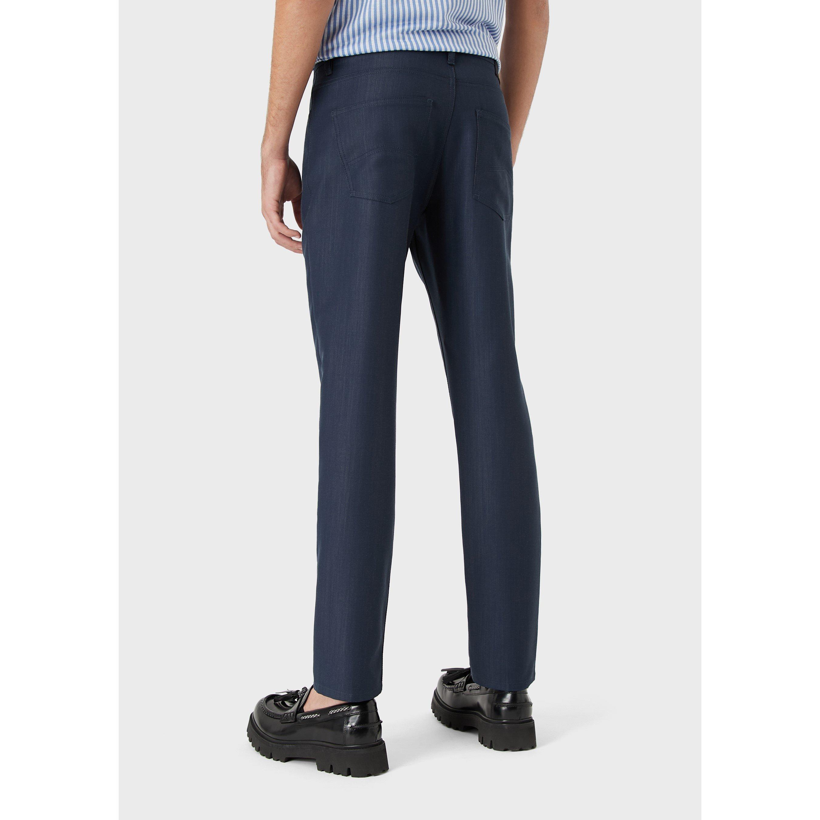 Emporio Armani Straight Leg Trousers