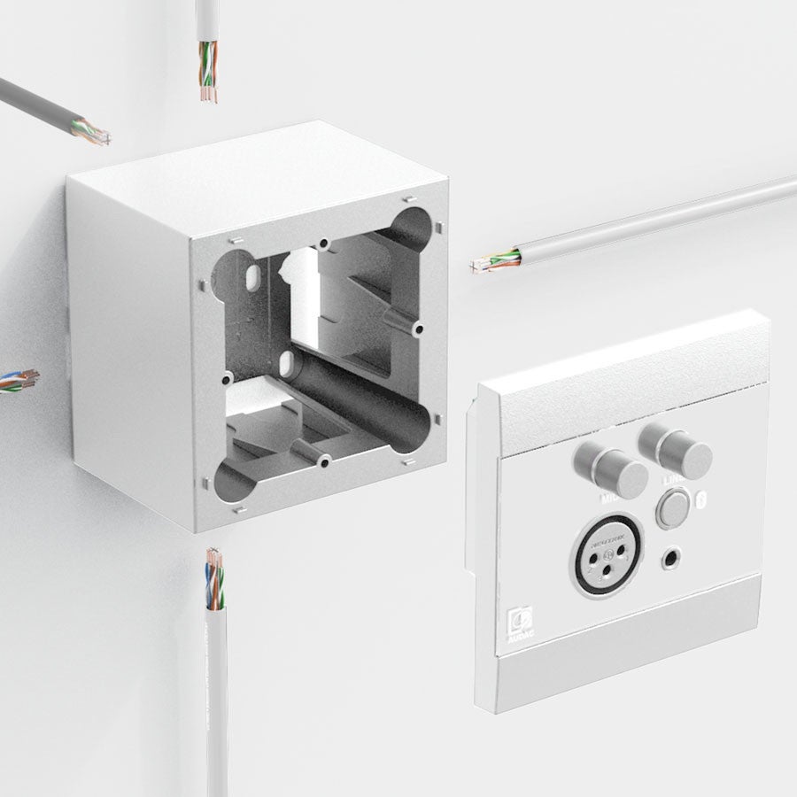 Audac WB200/SW opbouwdoos wit voor WP2xx & DWP serie