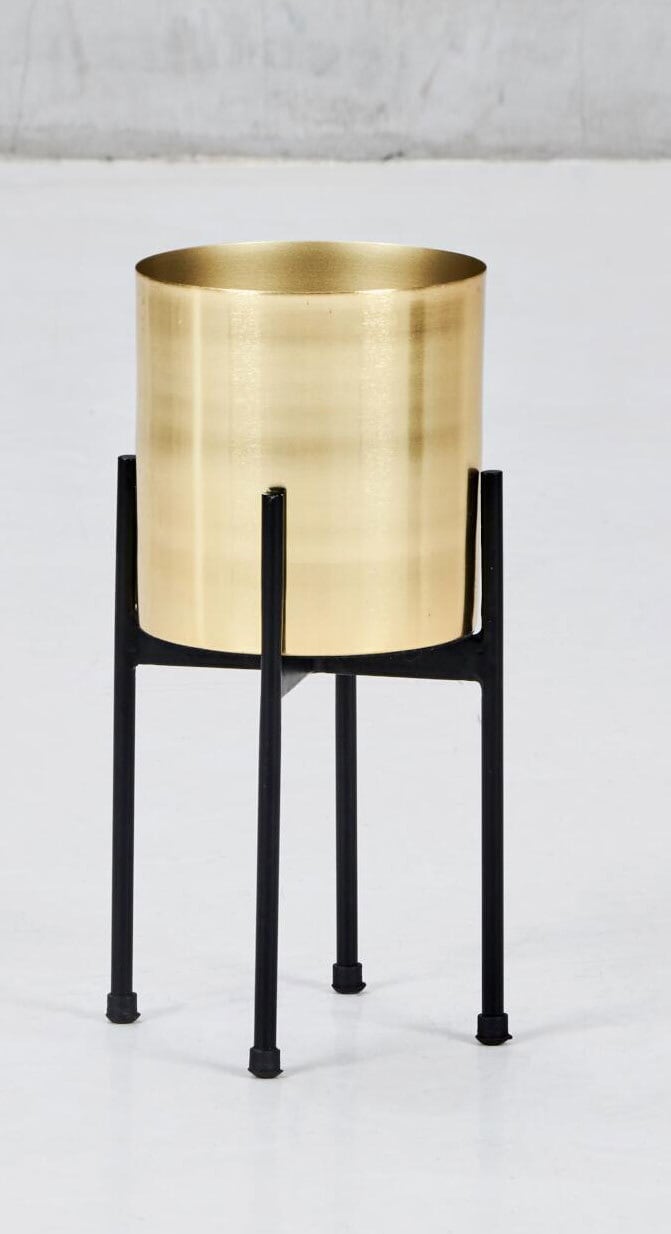 Blumenständer SAVAGDA 2-teilig gold schwarz