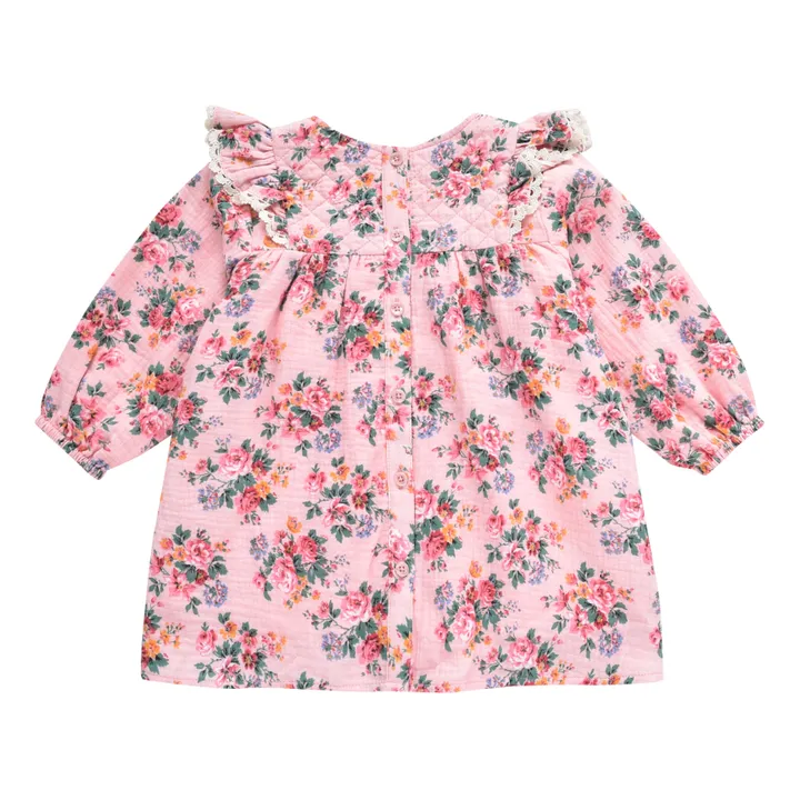 Louise Misha Robe Gaze de Coton Bio Lara | Rose pâle