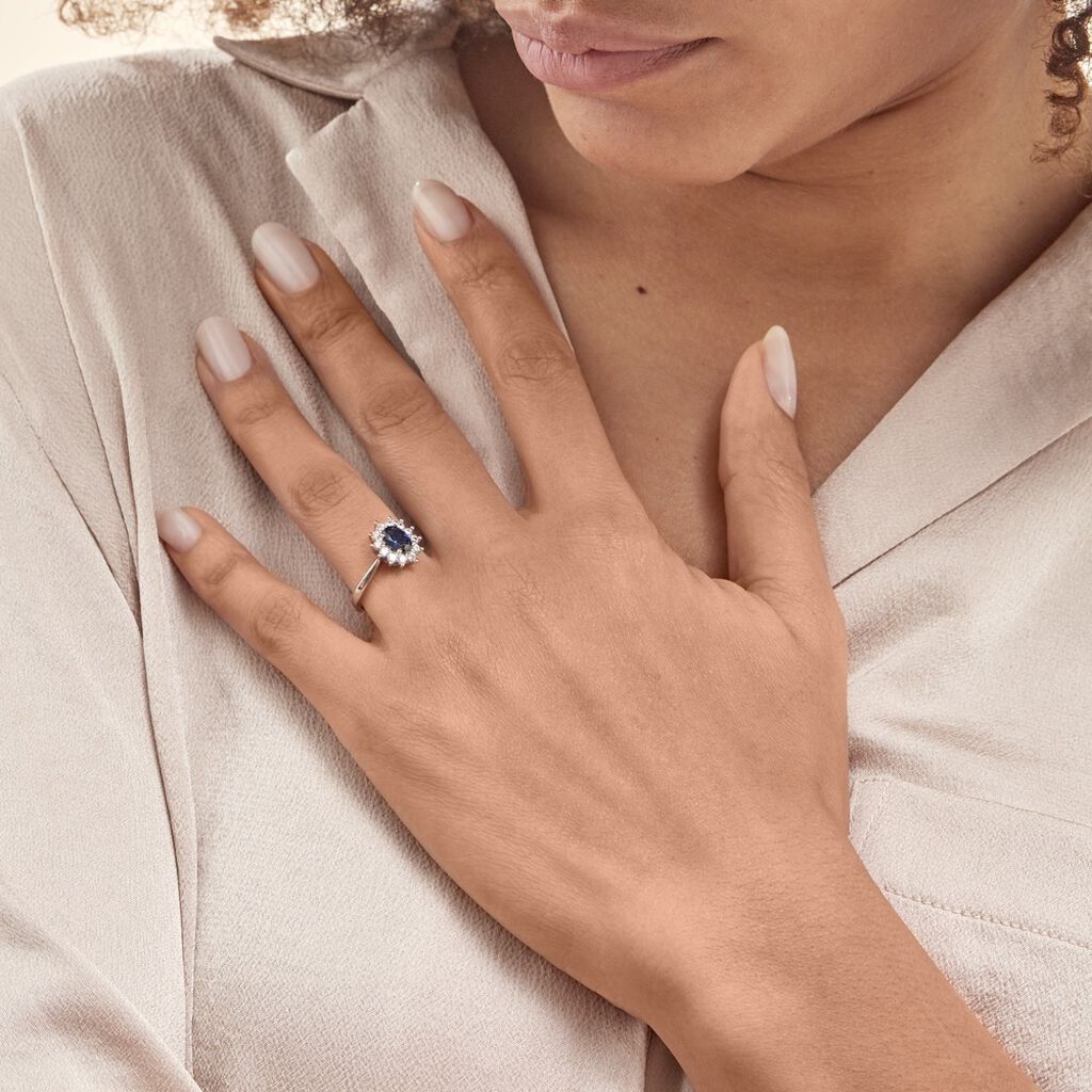 Bague Perez Argent Blanc Oxyde De Zirconium