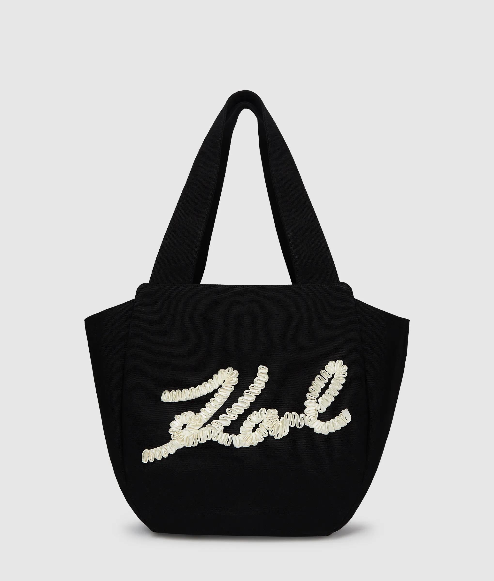 K/Signature shopper met ruches en logo