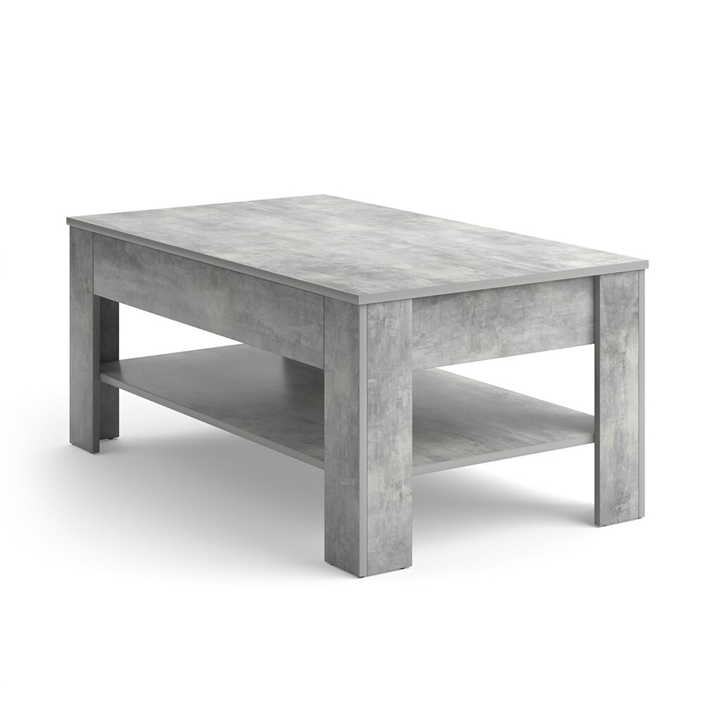 Vicco Couchtisch mit Schublade Beistelltisch Kaffeetisch 100 x 60 cmBeton