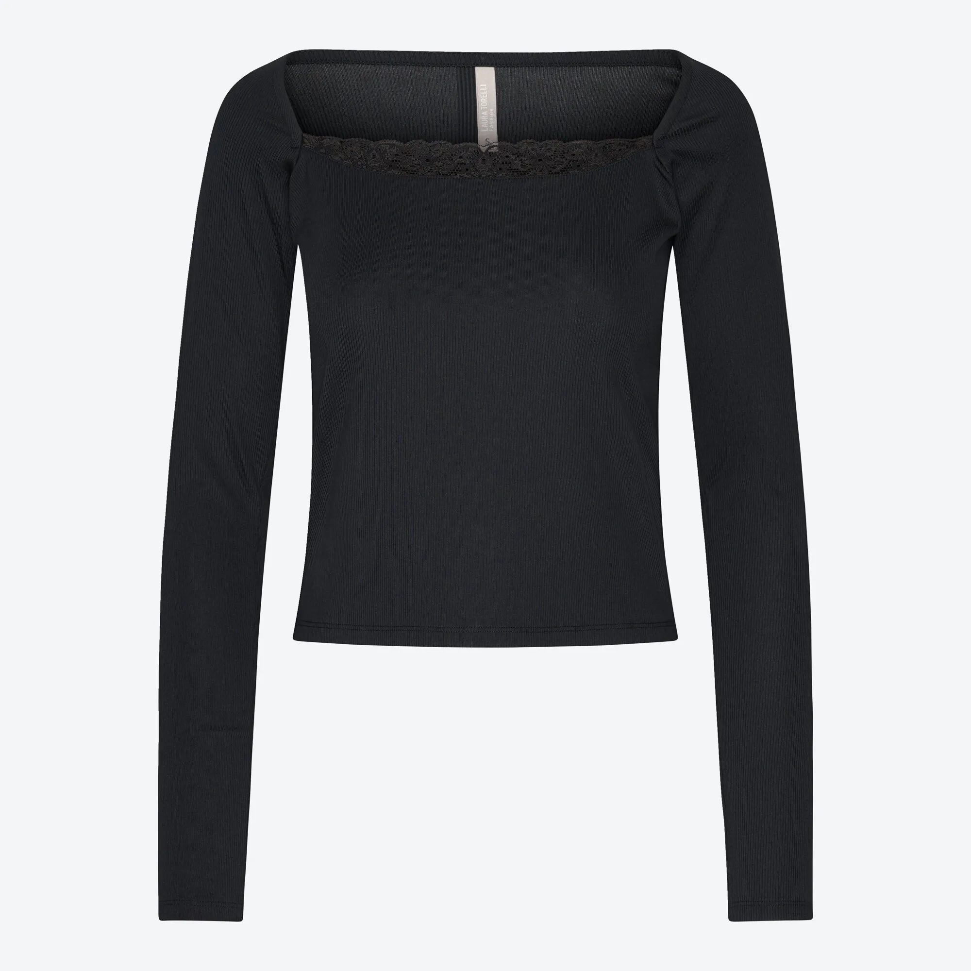 Damen-Shirt mit Spitzenverzierung