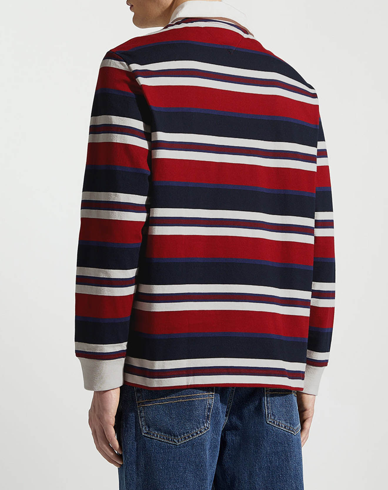 Tommy Hilfiger Polo Rugby rayé bleu marine/blanc/rouge