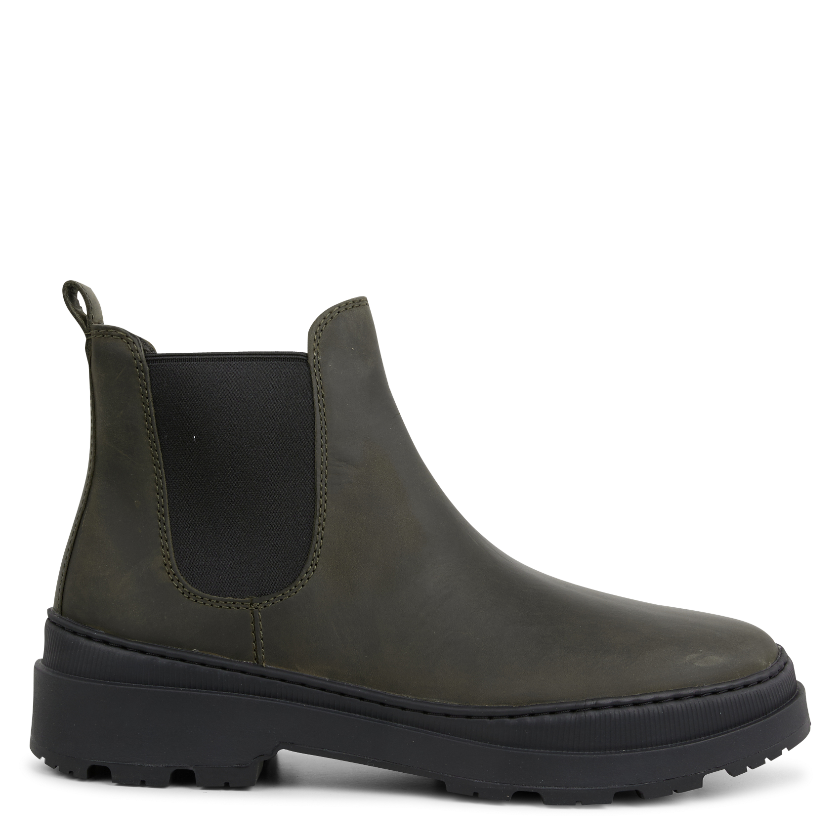 BRUTUS TREK - Bottines à bout rond en cuir| Vert