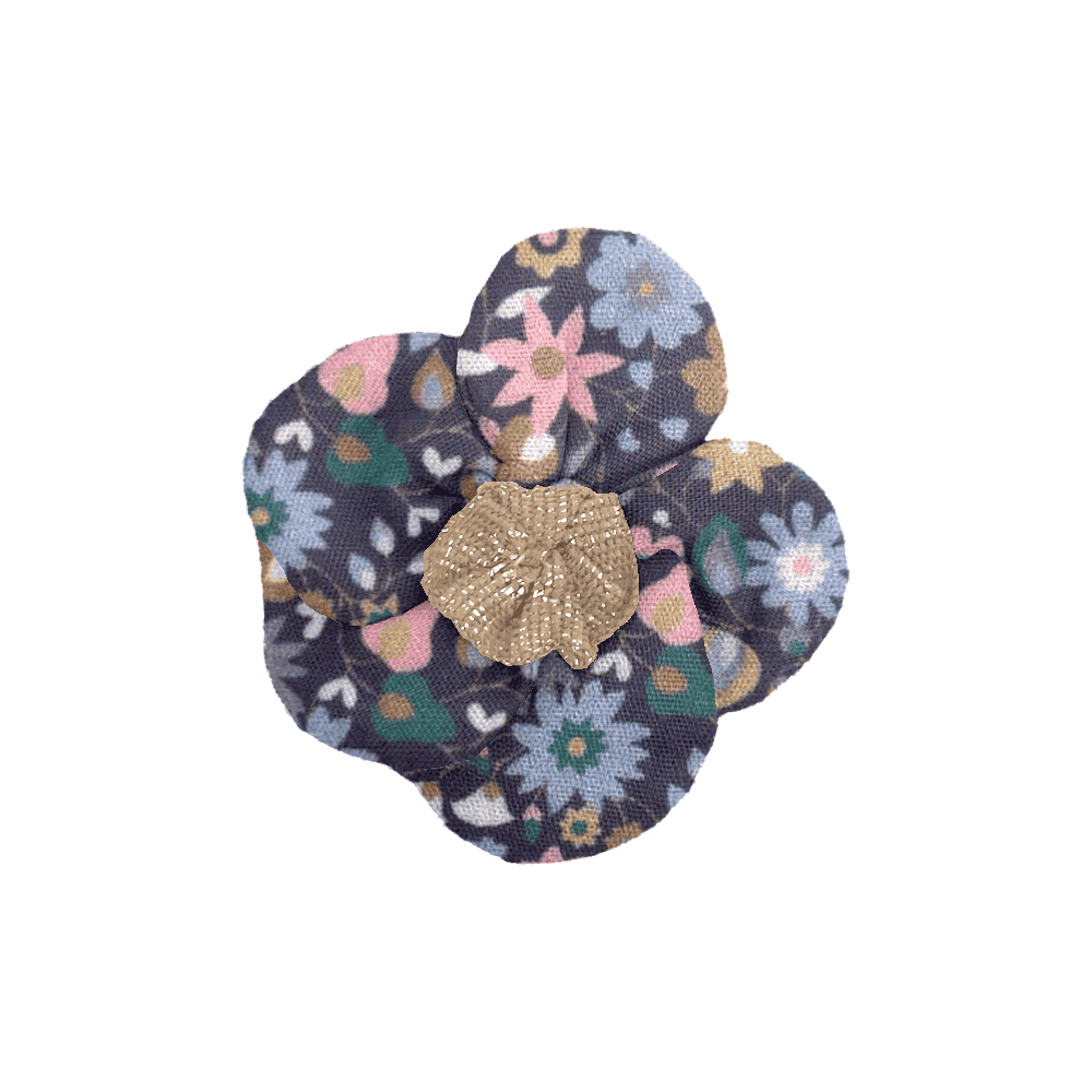 Mini Barrette Pétales De Fleur Seventies