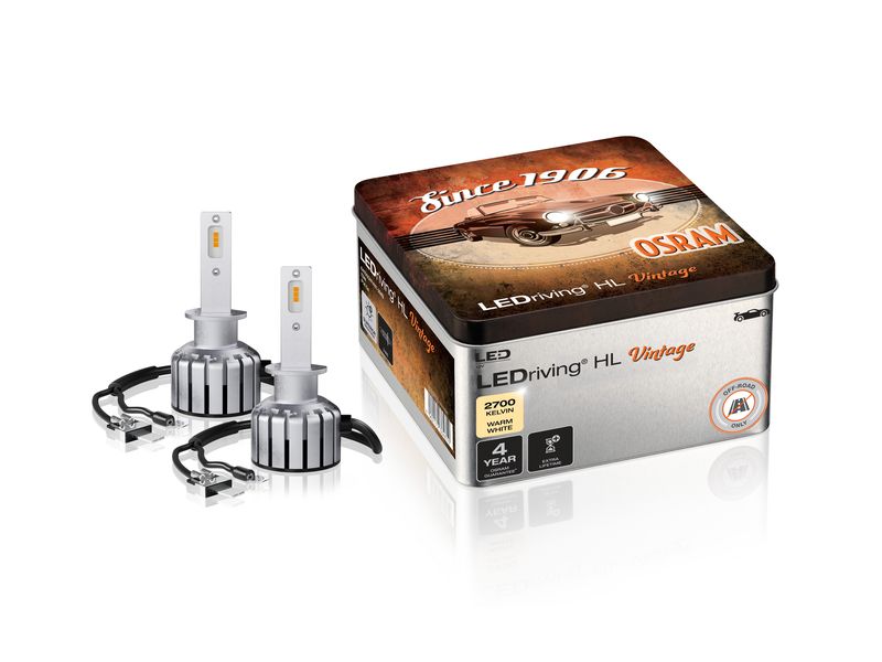 OSRAM LEDriving Off-Road LED Retrofit Vintage H1/12V/13W PK Leistungsstarke LED-Nachrüstlampe