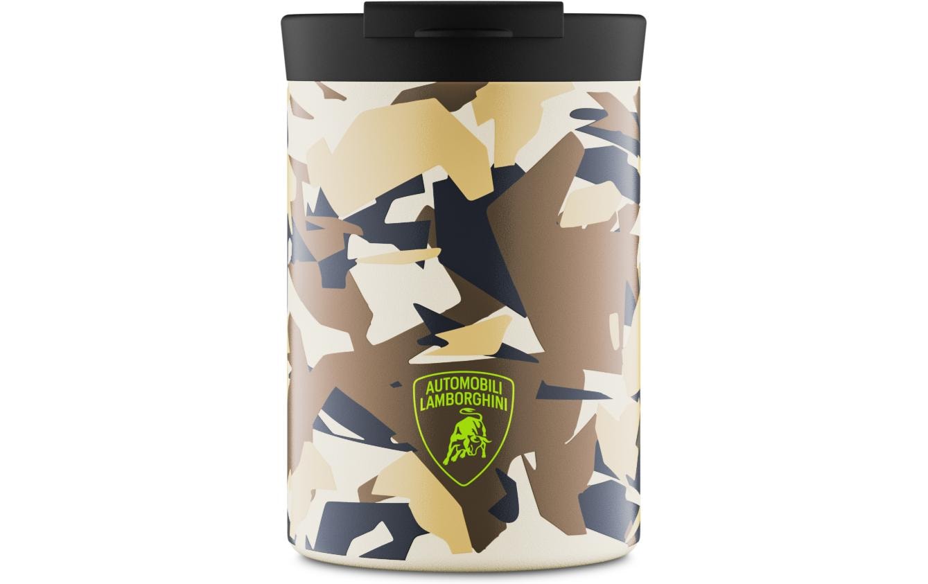 Thermobecher Clima Lamborghini, 350 ml, Sterrato SandIsolierbecher mit doppelwandiger Edelstahlisolation