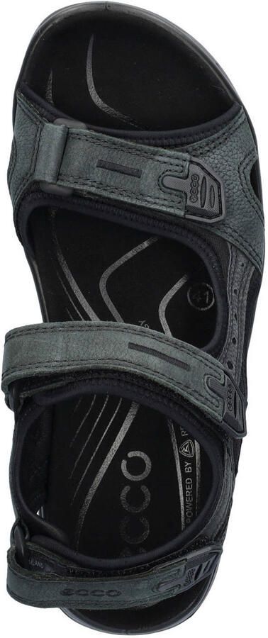 Ecco Off-Road suede sandalen chunky zwart