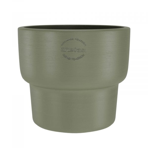 Artevasi Vaso Echo Alto Ø 17cm Verde Azeitona