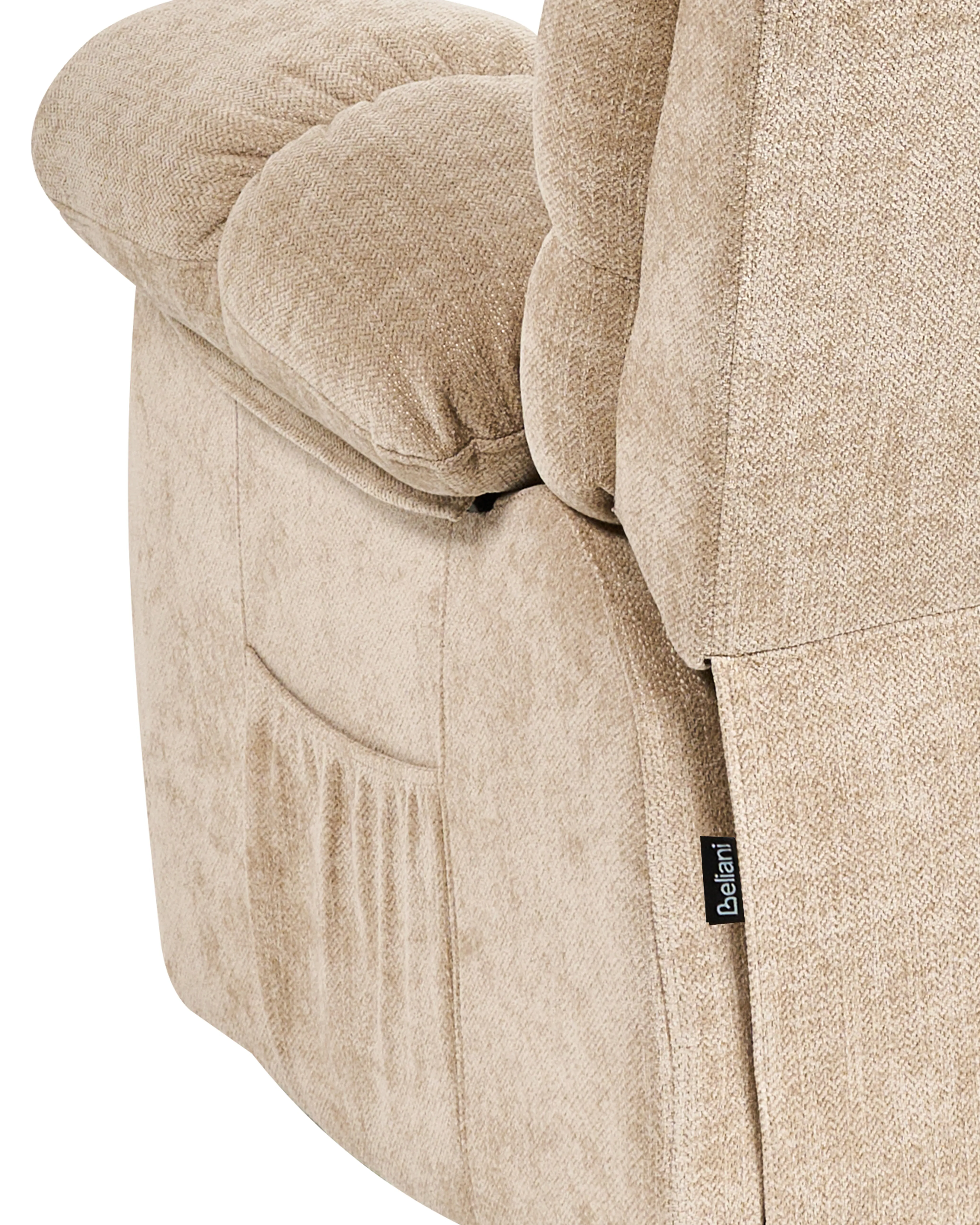 Elektrische relaxfauteuil ARES inclusief voetensteun Stof Beige