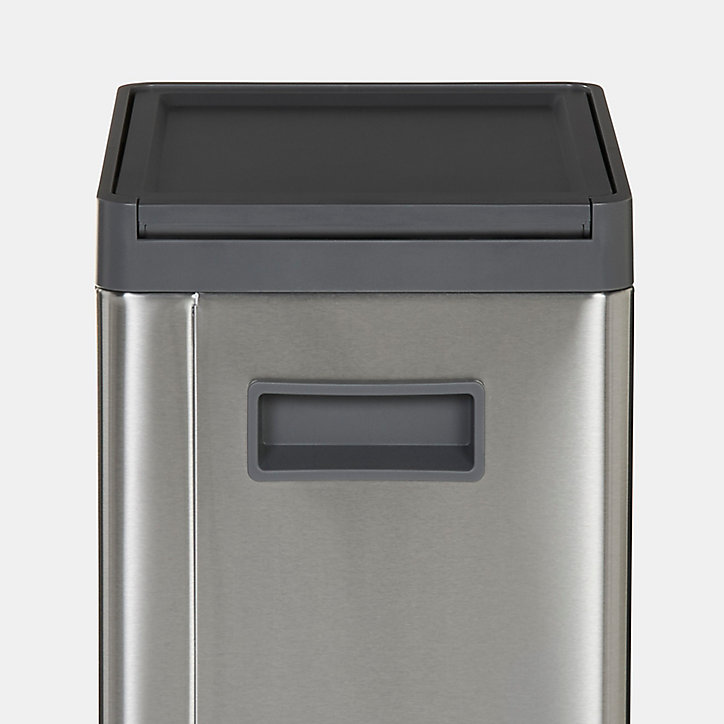 Poubelle de cuisine à pédale 30 L Kora GoodHome H. 70,5 cm inox