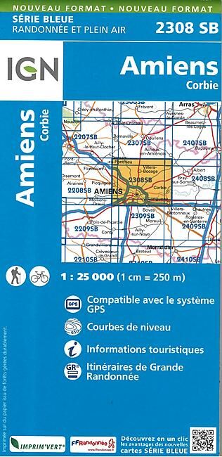 IGN - 2308 SB AMIENS CORBIE 1 25 000