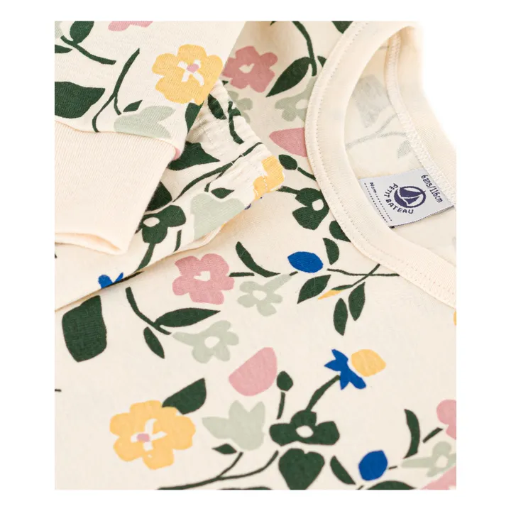Petit Bateau Ensemble Pyjama Mama Fleurs | Beige