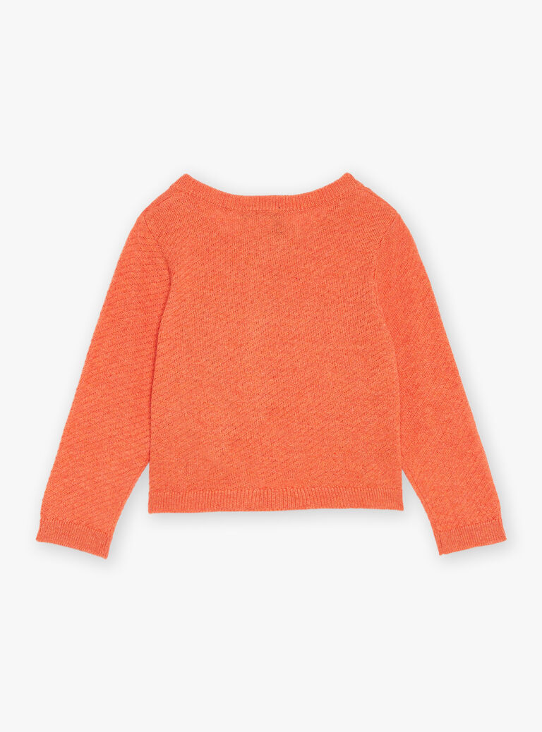 Gilet papaye en tricot
