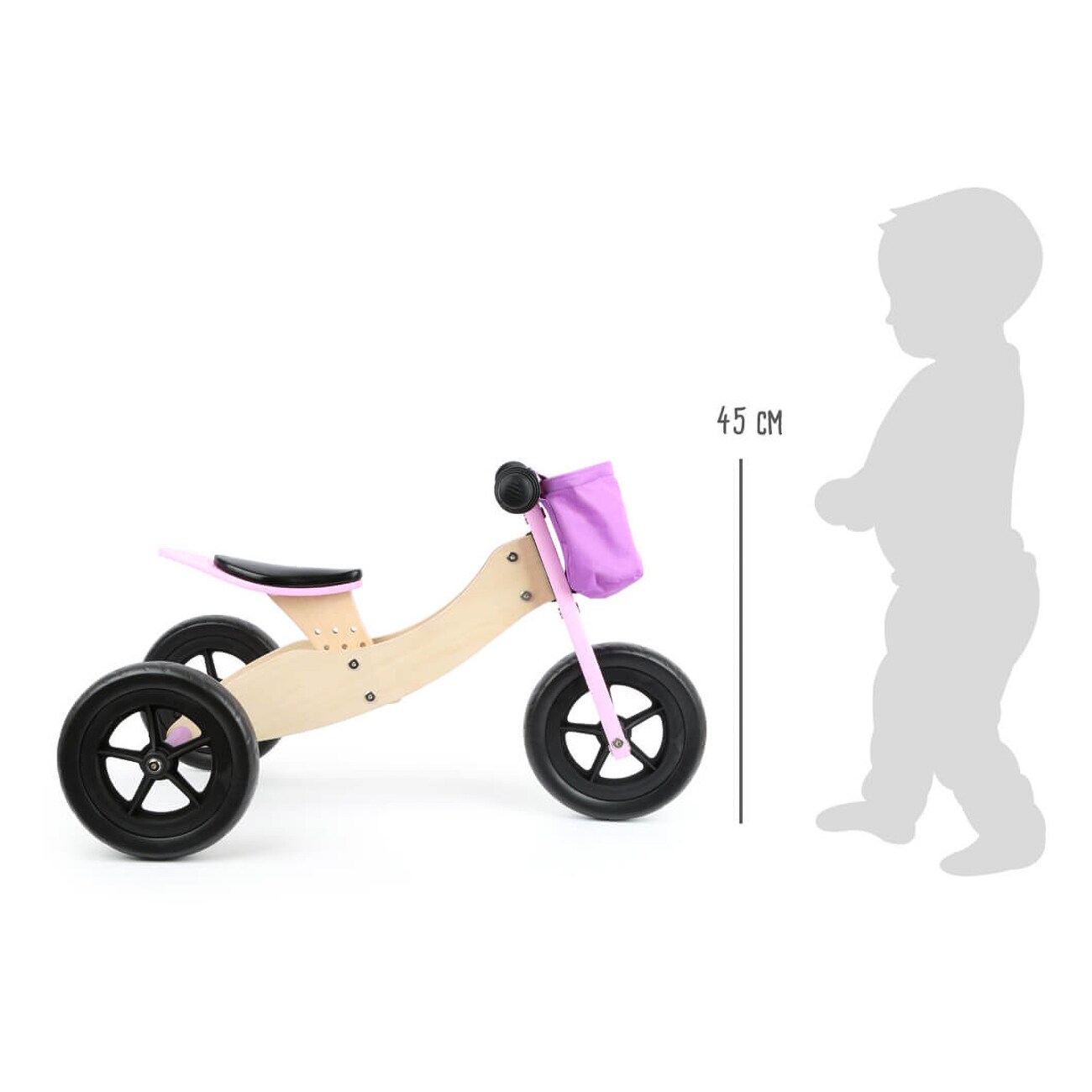 Small Foot Laufrad und -dreirad Maxi rosa rosa Laufrad