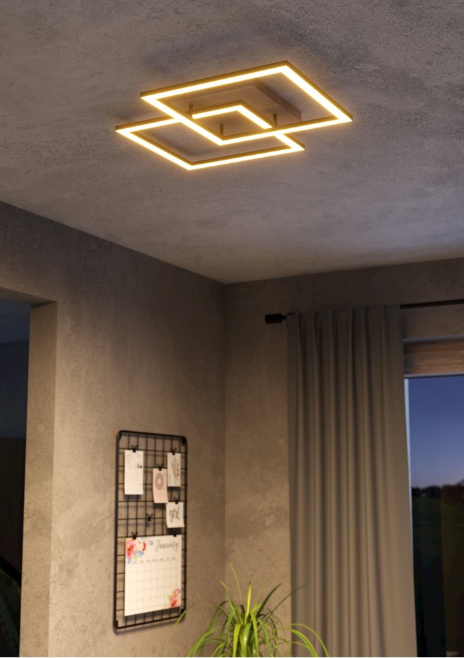 EGLO - Lomaltas-Z loftlampe sort og eg 49,5x77 - TW - Zigbee, Bluetooth