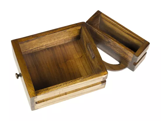 Console en bois massif de Mindy 5 tiroirs 2 portes Orka 107cm
