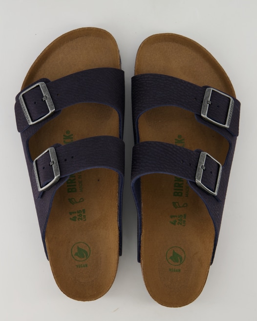 Birkenstock Arizona Vegan Pantoletten in Blau