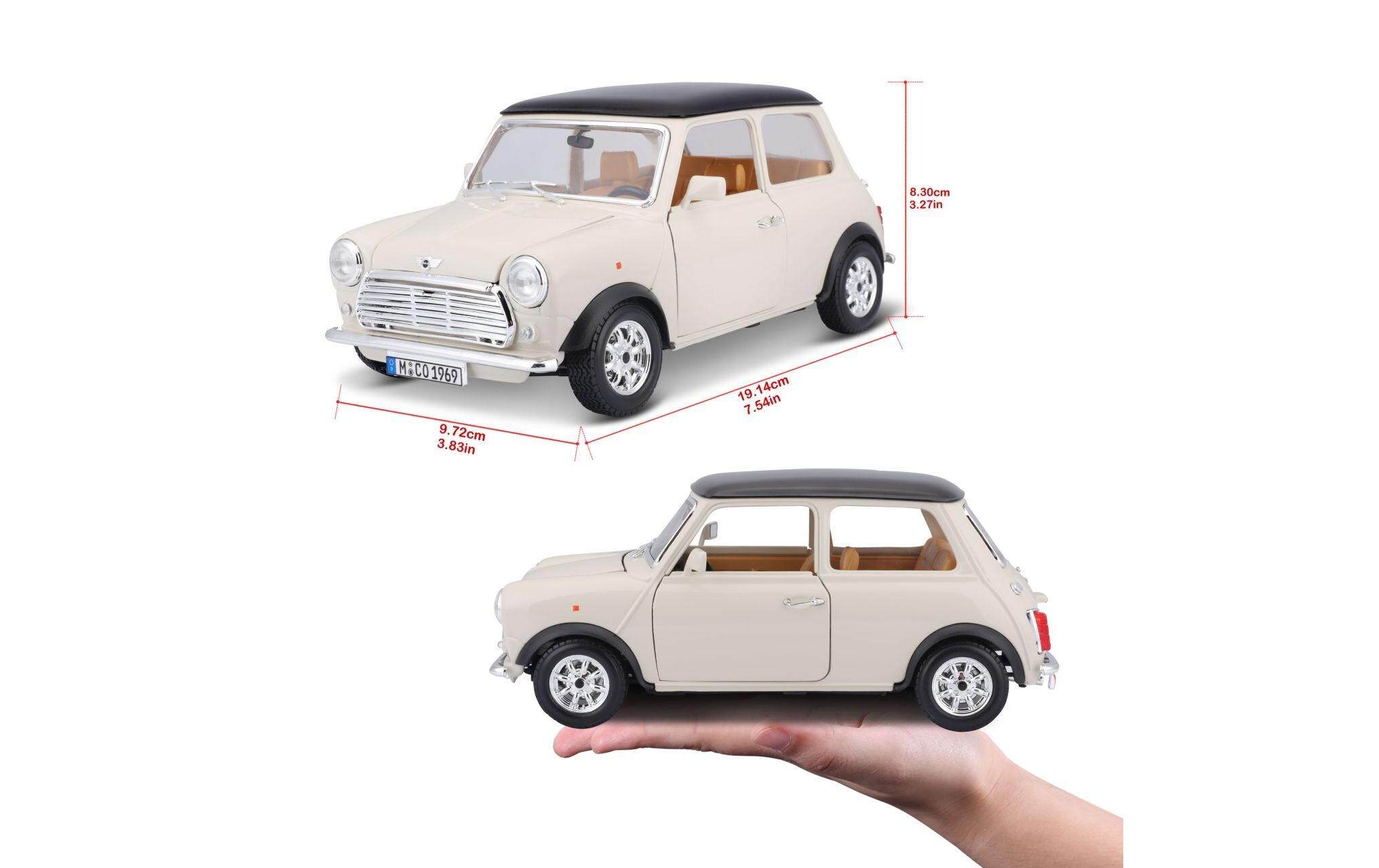 Mini Cooper 1969 Beige 1:18Sammlermodell im Massstab 1:18